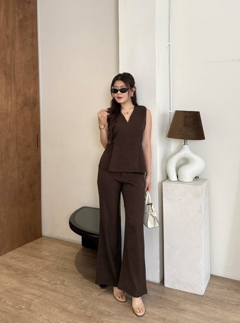 Two Piece Sleeveless Tailored Sets